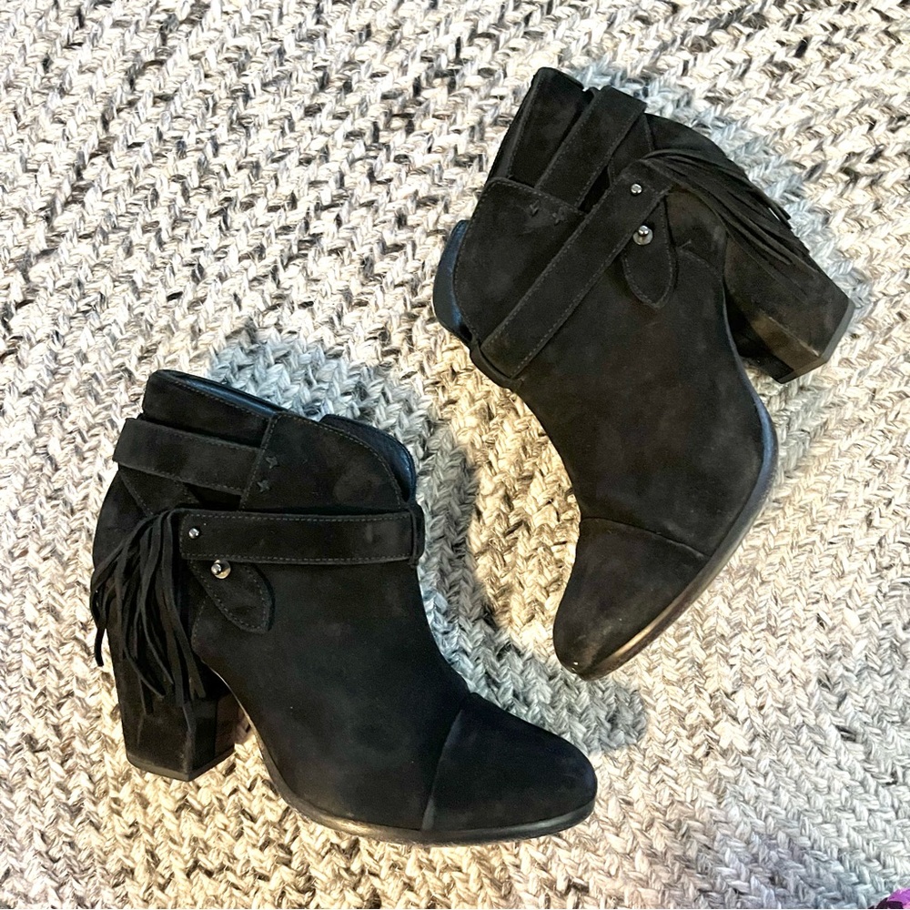 Rag & Bone black suede boots